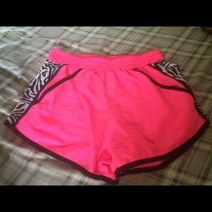 Pink zebra shorts